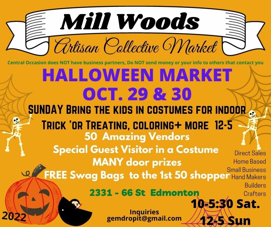 Mill Woods Halloween Market + Trick or Treating Millwoods Town Centre, 233166 St, Edmonton