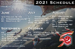 Canadian Snowbirds Release 2021 Summer Schedule