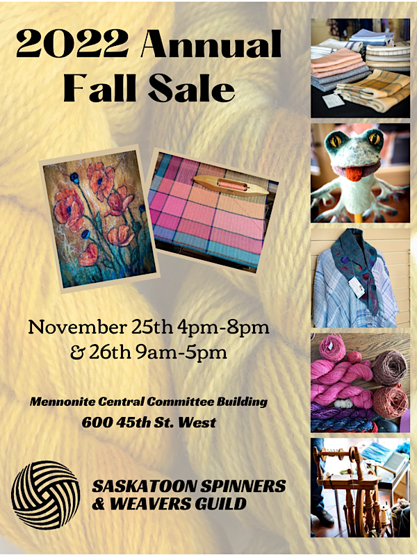 Saskatoon Spinners and Weavers Guild Sale 2022