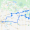 Route suggestion for a road trip from Edmonton
