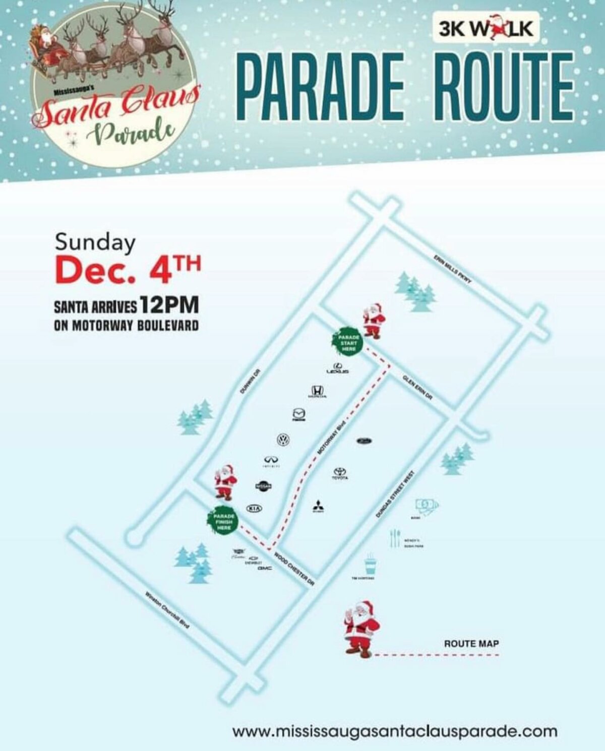 What to Know About This Sunday’s Mississauga Santa Claus Parade