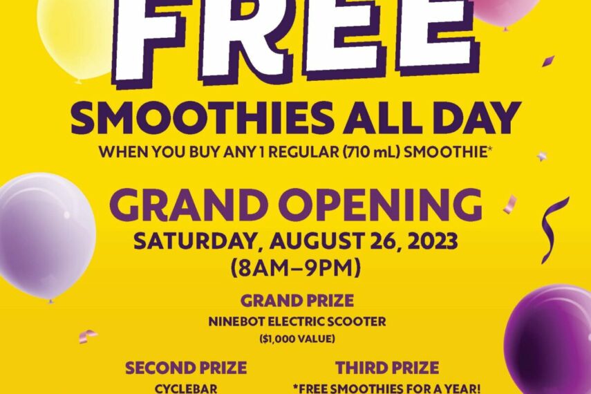 Booster Juice Grand Opening