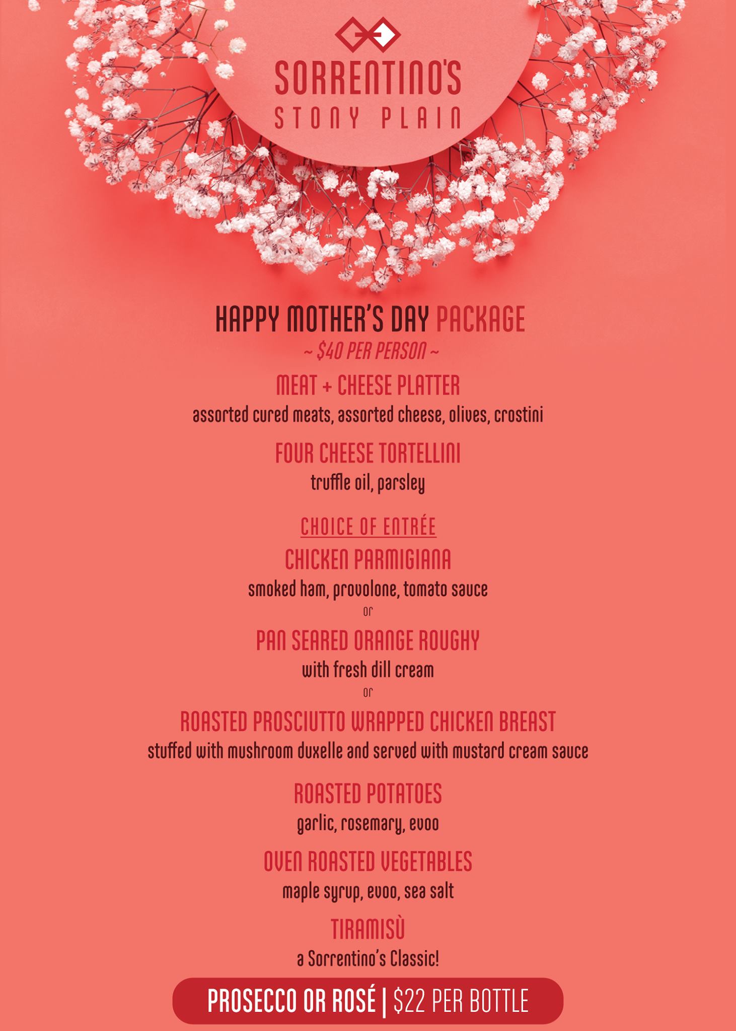 20 Restaurants For Mother's Day Brunch/Dinner Takeout & Delivery in