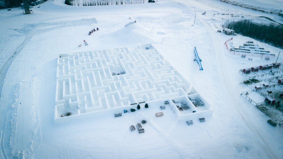 World’s Largest Snow Maze Near Winnipeg Opens This Weekend For 2024 Season