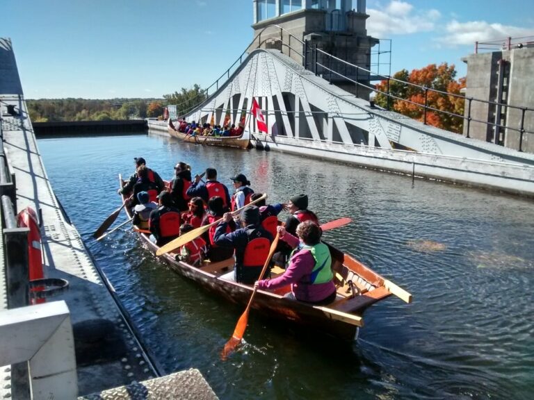 Voyageur Canoe Tour across the Iconic Lift Lock To Do Canada