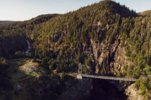 Adventures at La Manche Provincial Park: Explore Suspension Bridges, Waterfalls, Village Ruins and Seaside Cliffs on Newfoundland's East Coast