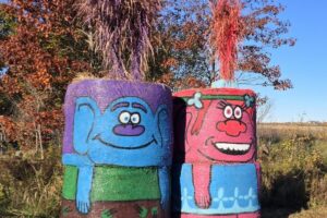 Take a Halloween Day Trip From Toronto to See Spooky and Whimsical Hay Bale Sculptures