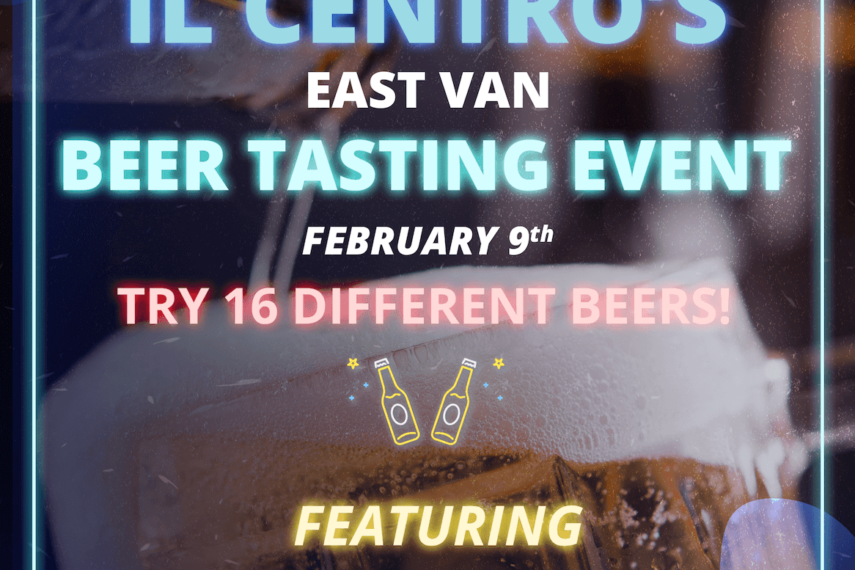 Il Centro’s Beer Tasting Event