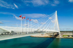 What to Know About Walking and Cycling Across Gordie Howe Bridge Above Detroit River