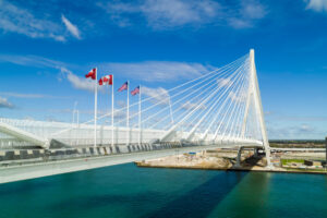 What to Know About Walking and Cycling Across Gordie Howe Bridge Above Detroit River