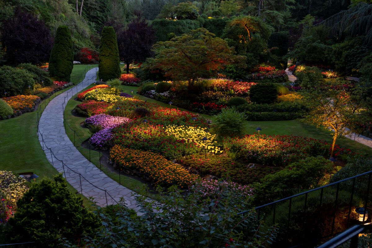 Night Illumination to Fireworks: Vancouver Island's Butchart Gardens ...