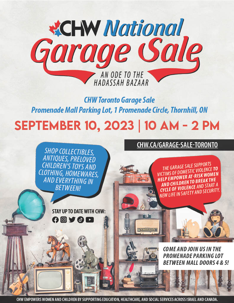 CHW National Garage Sale An Ode to the Hadassah Bazaar