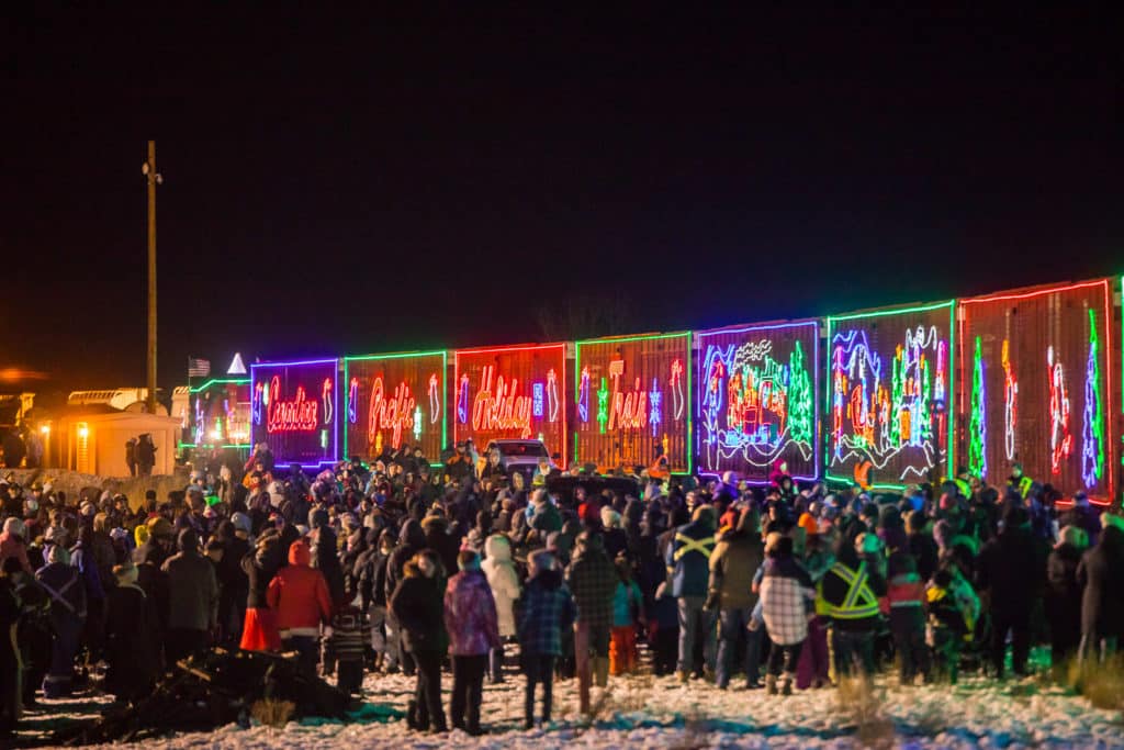 lighted christmas train schedule