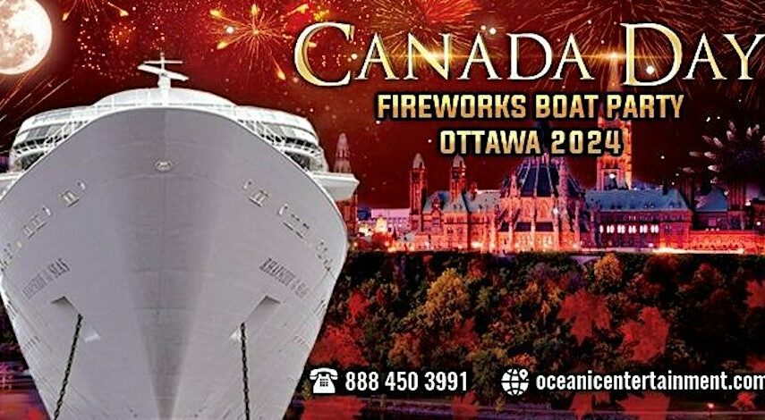 Canada Day Fireworks Boat Party Ottawa 2024