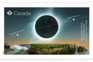 Canada Post Releases Stamp Depicting 'Glowing' Total Solar Eclipse