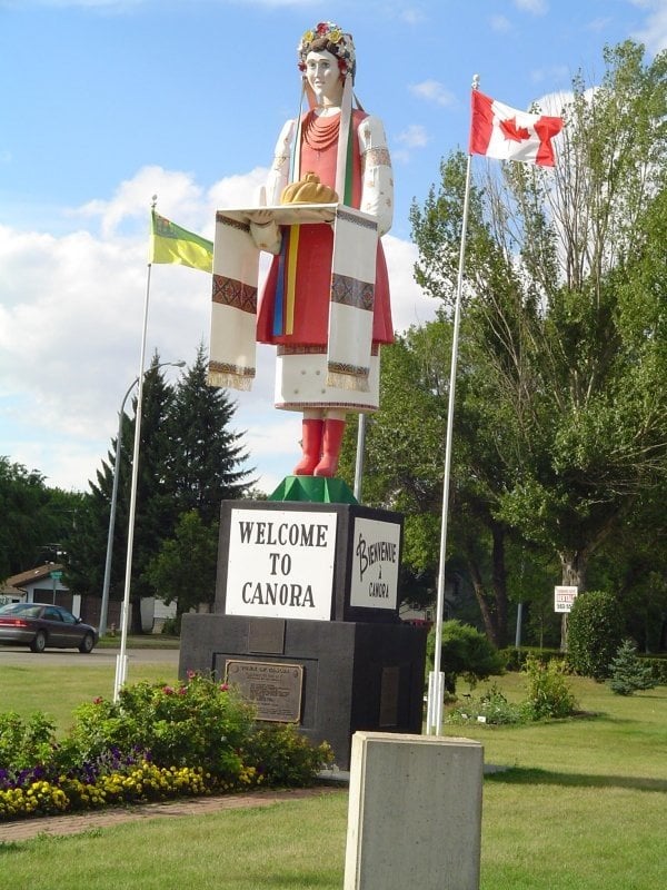 Davidson, SK, Canada - Big Coffee Pot