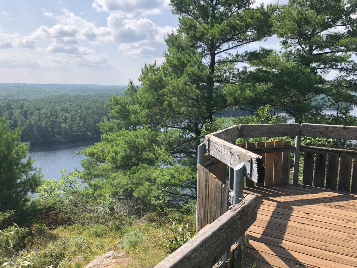 Bon Echo Boat Tour to See Pictographs on Massive Mazinaw Rock and Hike Scenic Cliff Top Trail