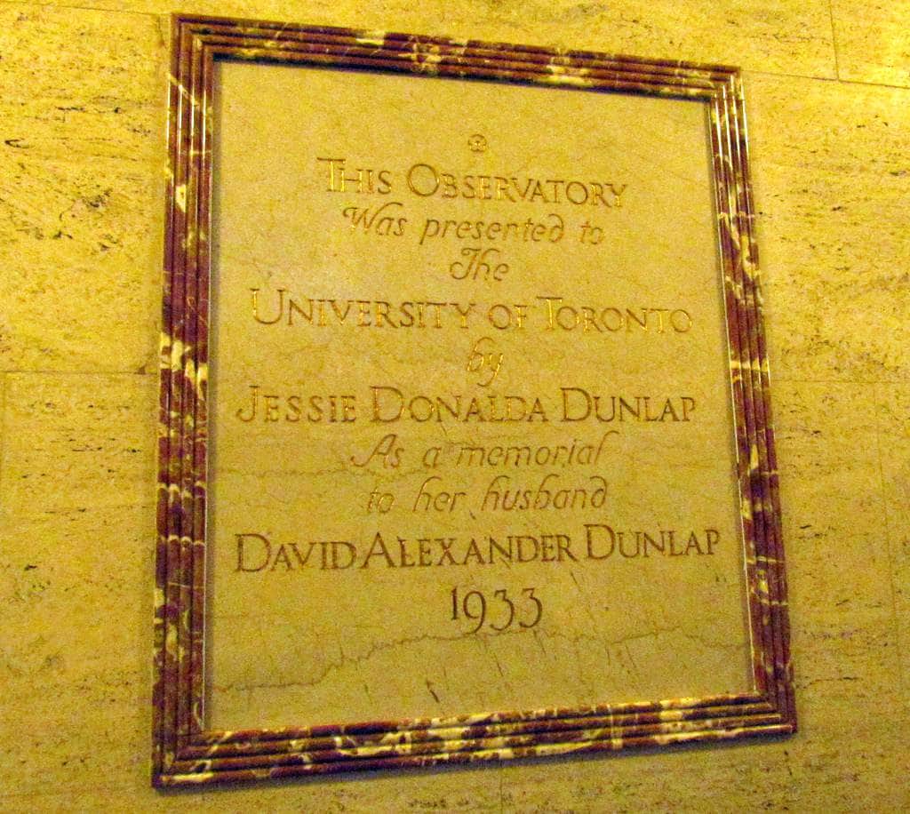 Richmond Hill David Dunlap Observatory Site of the Largest Telescope