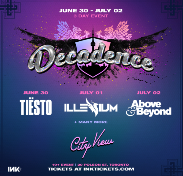 Decadence Festival | Various venues, Toronto | To Do Canada