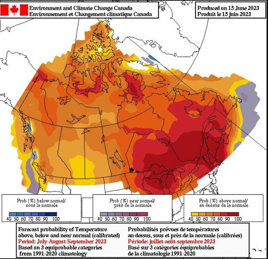 Environment Canada Higher Than Normal Temperatures Expected This Summer