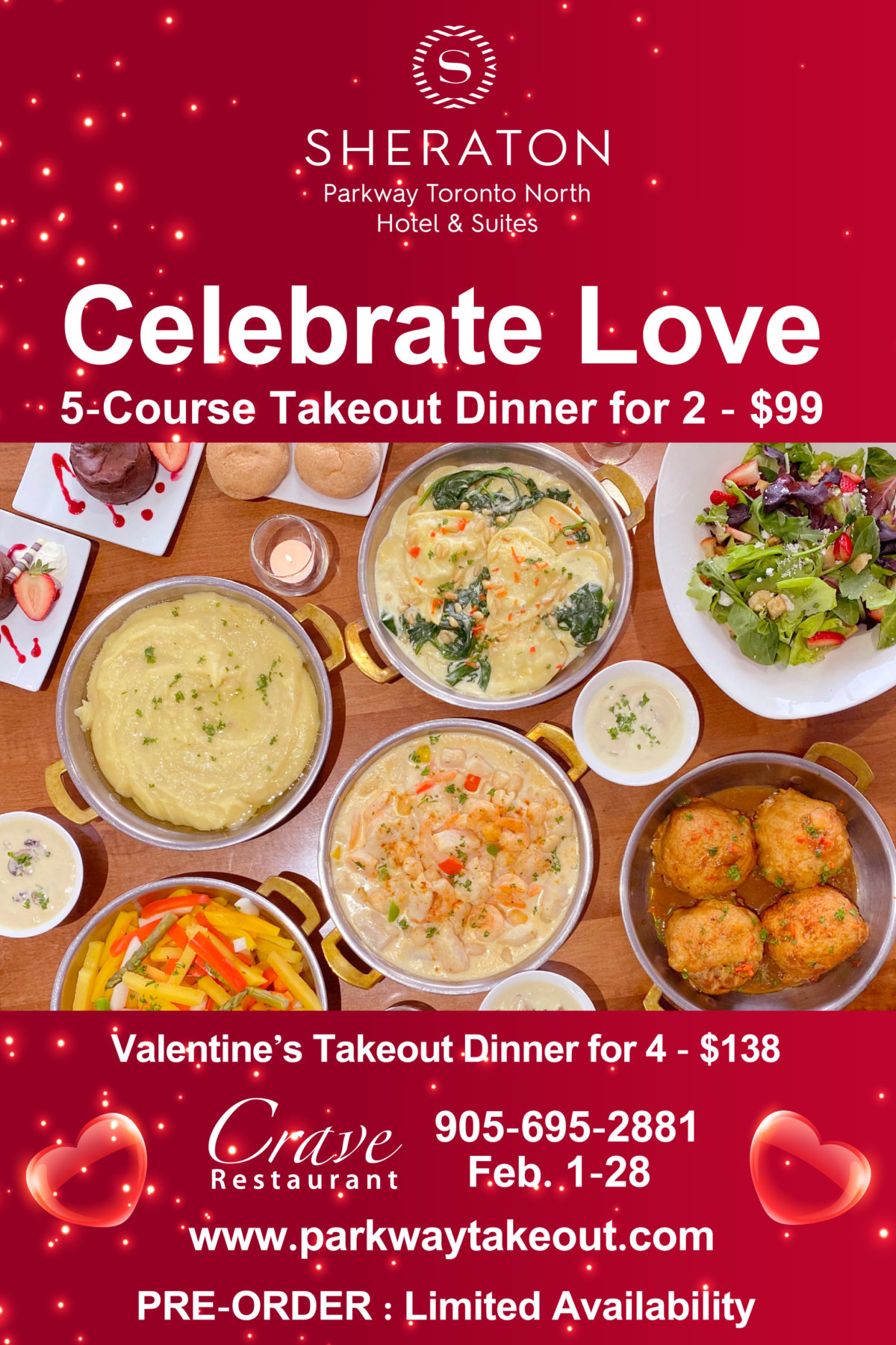 Valentine’s Takeout Packages
