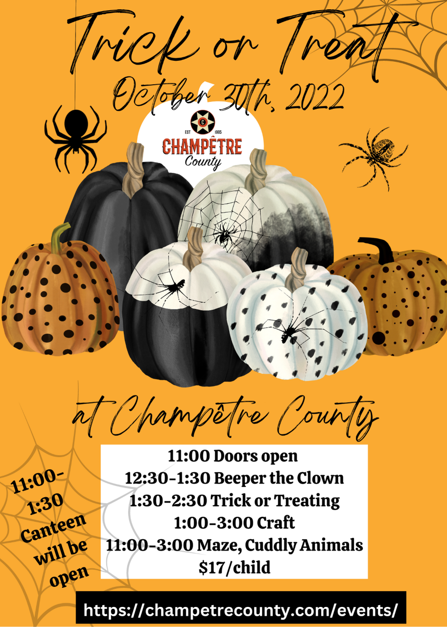 Trick or Treat Halloween at Champetre County