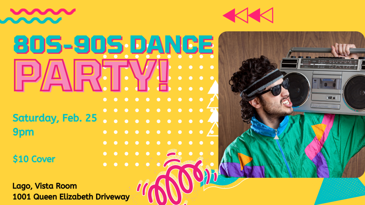 80s and 90s Dance Party at Lago on Dow’s Lake