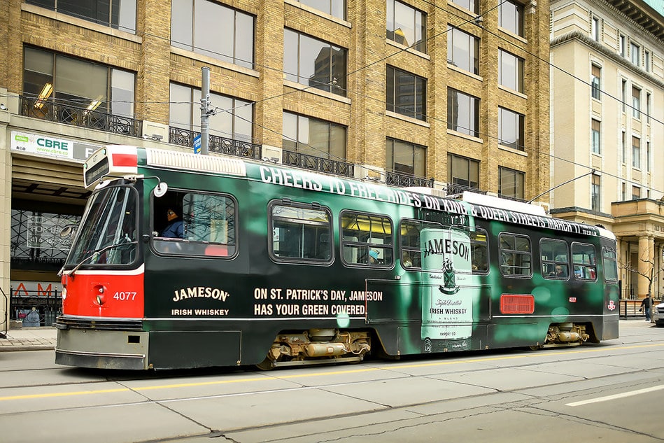 Travel Free on TTC on Select Routes on St. Patrick's Day