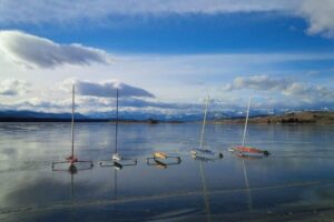 Ice Sailing, and Ice Driving on Ghost Lake, Alberta