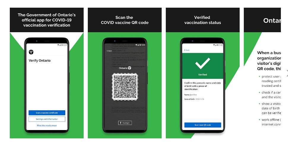 Verify Ontario Ontario’s App for Verifying COVID19 QR Code Vaccine