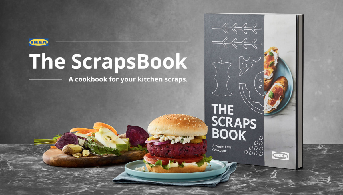 IKEA Canada uses food scraps as ingredients in their new cookbook