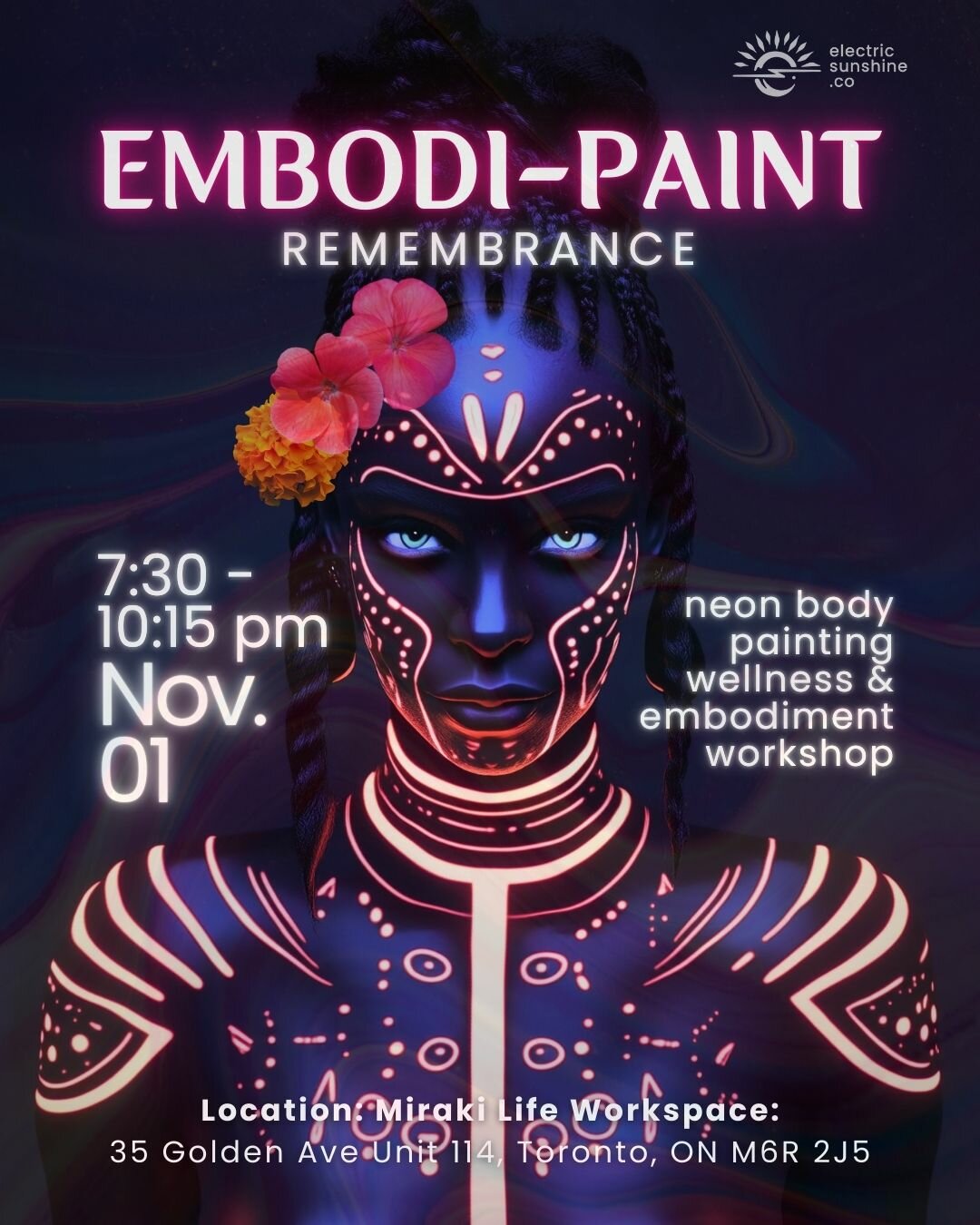 Embodi-Paint: “Remembrance”: Body Painting & Wellness Workshop