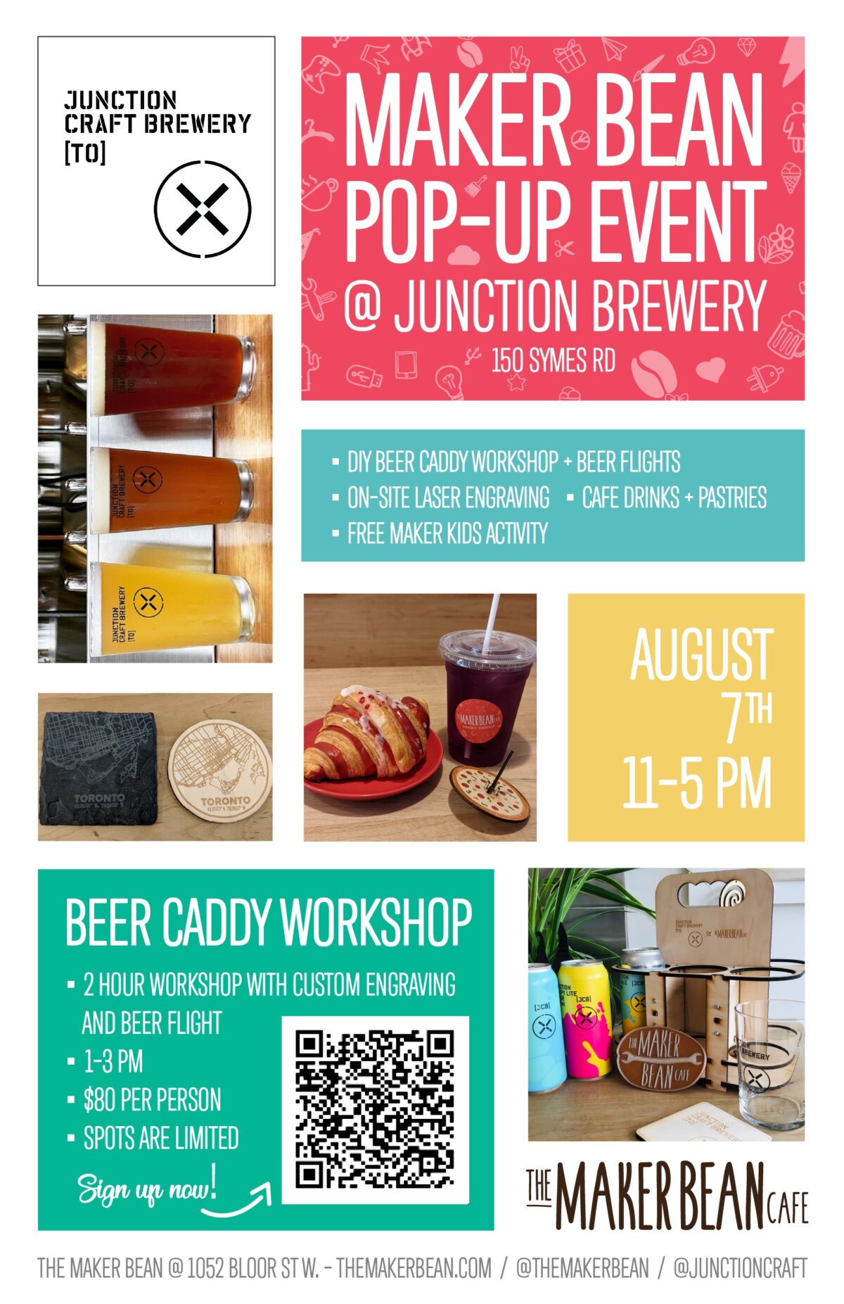 Maker Bean Pop-up &amp; Beer Caddy Workshop | Junction Craft Brewery, 150