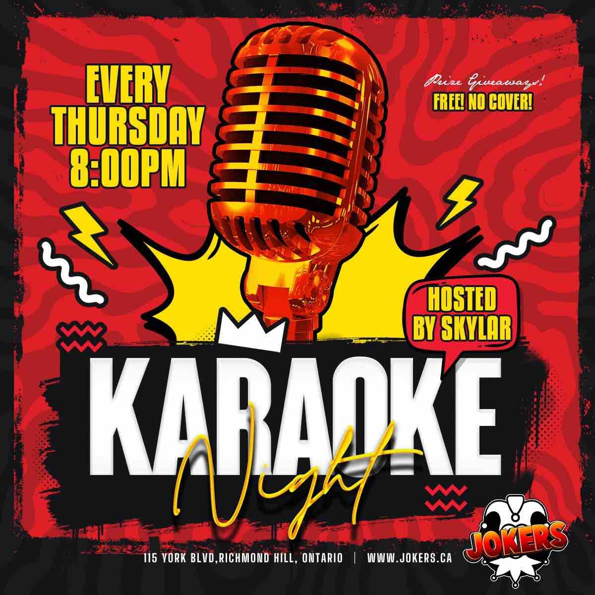 Karaoke Night at Jokers in Richmond Hill