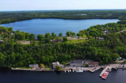 Lake on the Mountain Provincial Park & Glenora Ferry Lookout: Mysterious Lake and Scenic View of Bay of Quinte