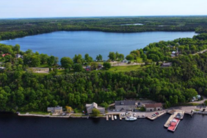Lake on the Mountain Provincial Park & Glenora Ferry Lookout: Mysterious Lake and Scenic View of Bay of Quinte
