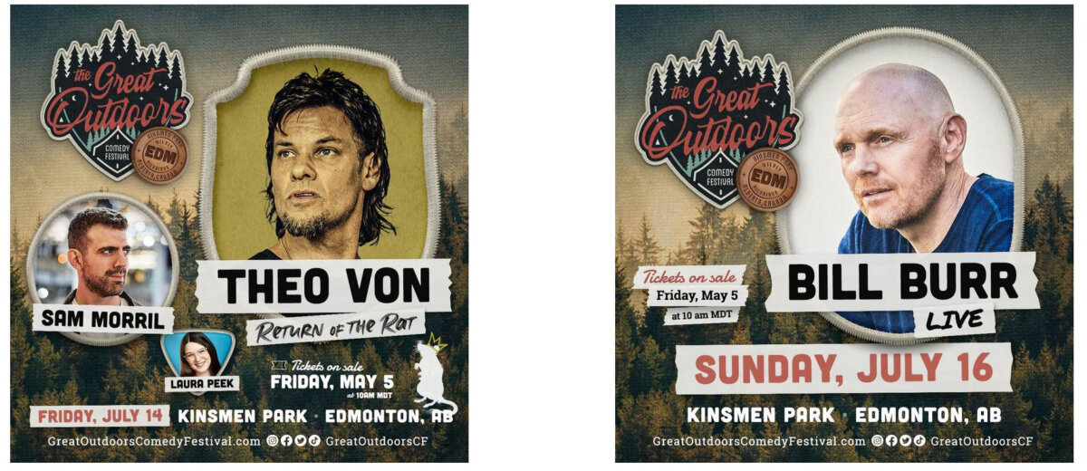 Edmonton’s Great Outdoors Comedy Festival Announces 2023 Headliners; Tickets on Sale May 5th