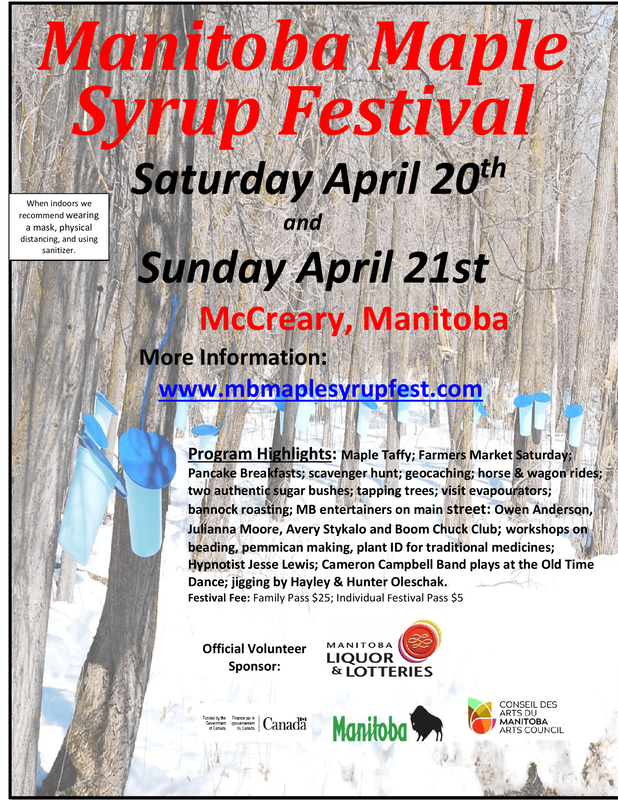 McCreary’s Manitoba Maple Syrup Festival Celebrate Sweet Water Season