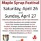 McCreary's Manitoba Maple Syrup Festival