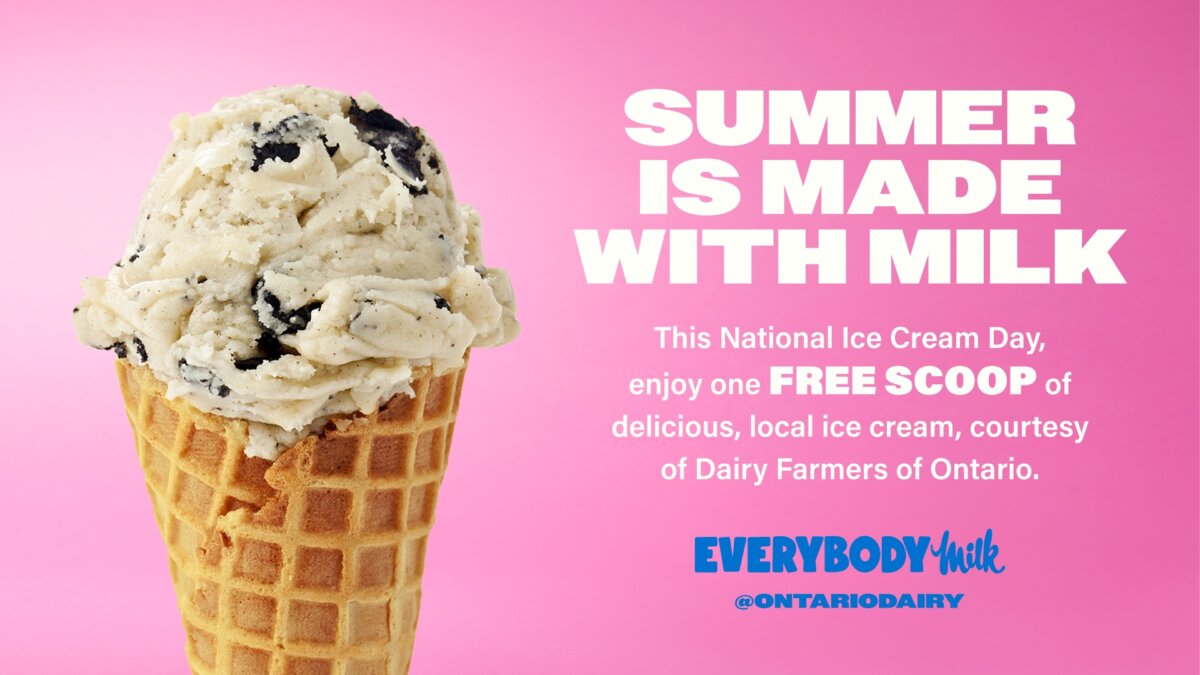 National Ice Cream Day with Dairy Farmers of Ontario Free Ice Cream