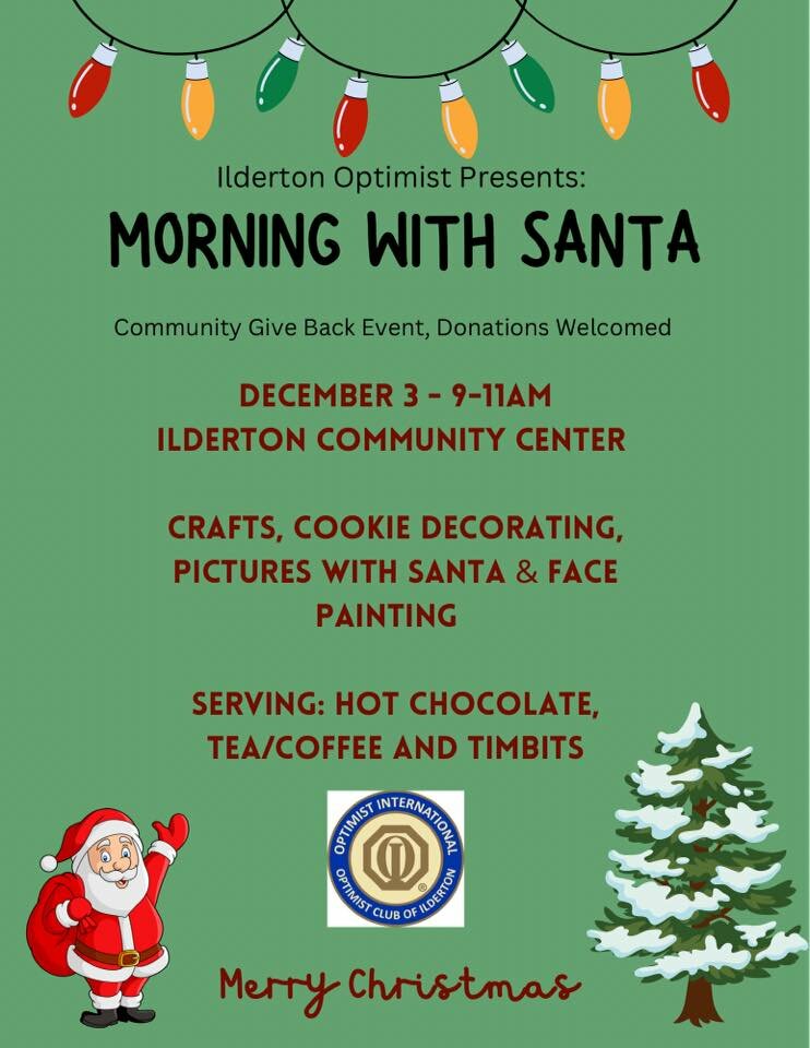 Morning with Santa Ilderton Arena and Community Centre, 13168 Ilderton, Ilderton To Do Canada