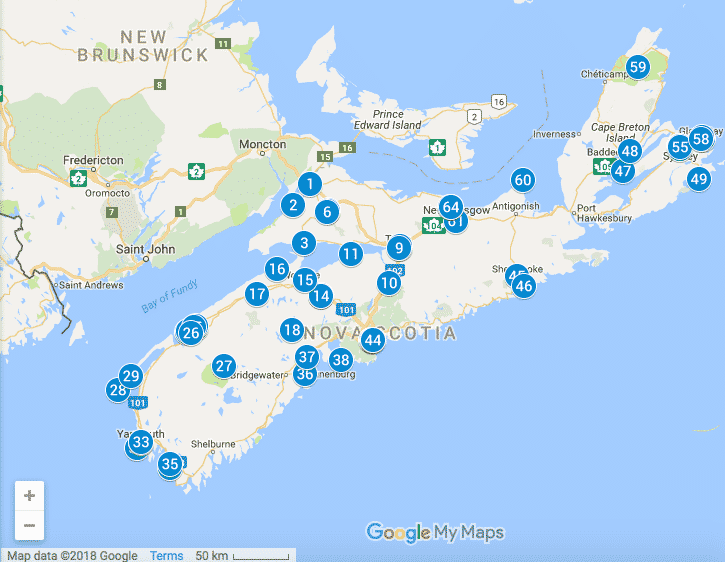 nova scotia tourism map