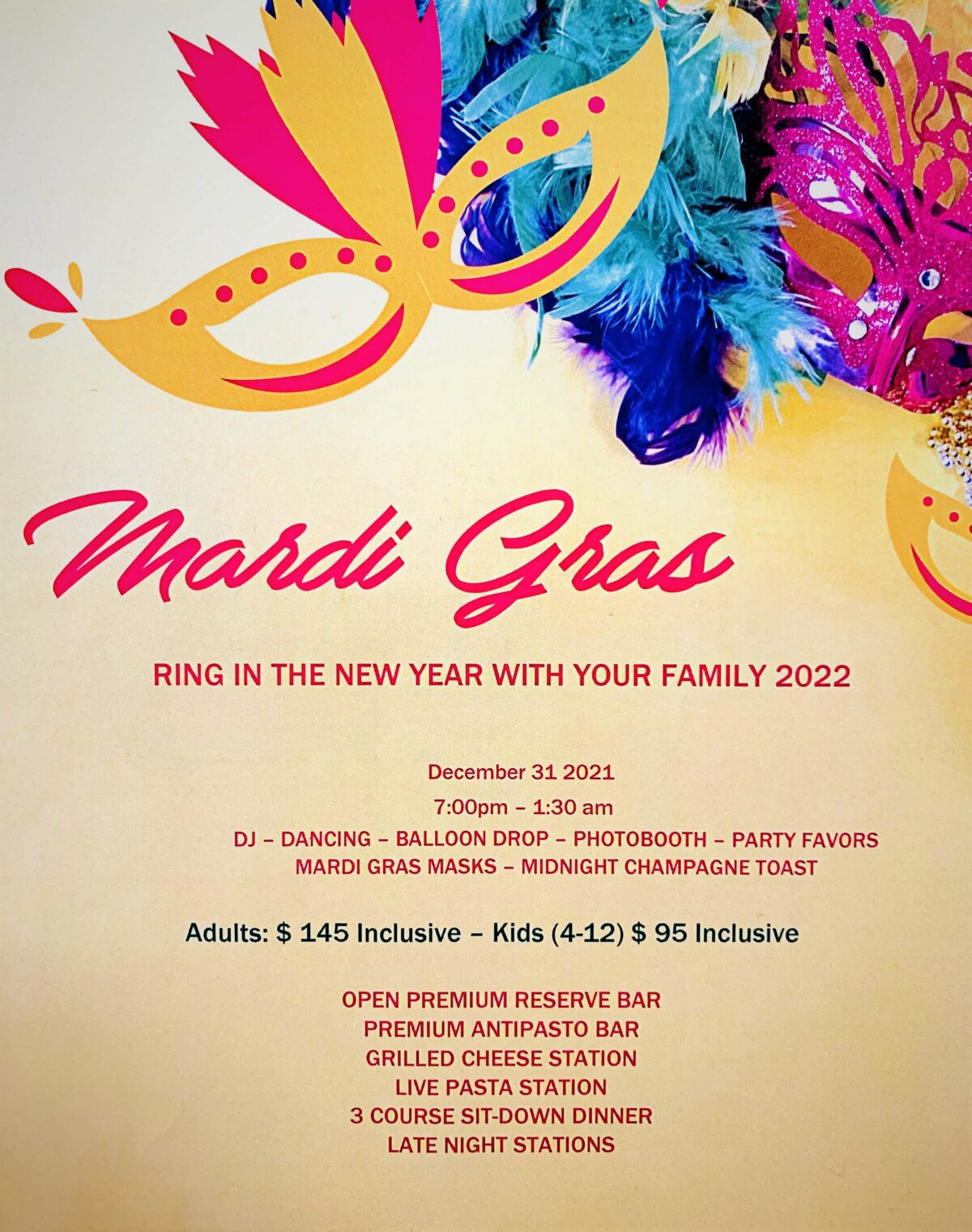 NYEFAMILY MARDI GRAS EXTRAVAGANZA 2022