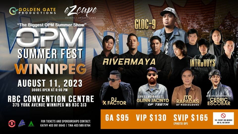 OPM Summer Fest Winnipeg RBC Convention Centre, 375 York Ave Winnipeg