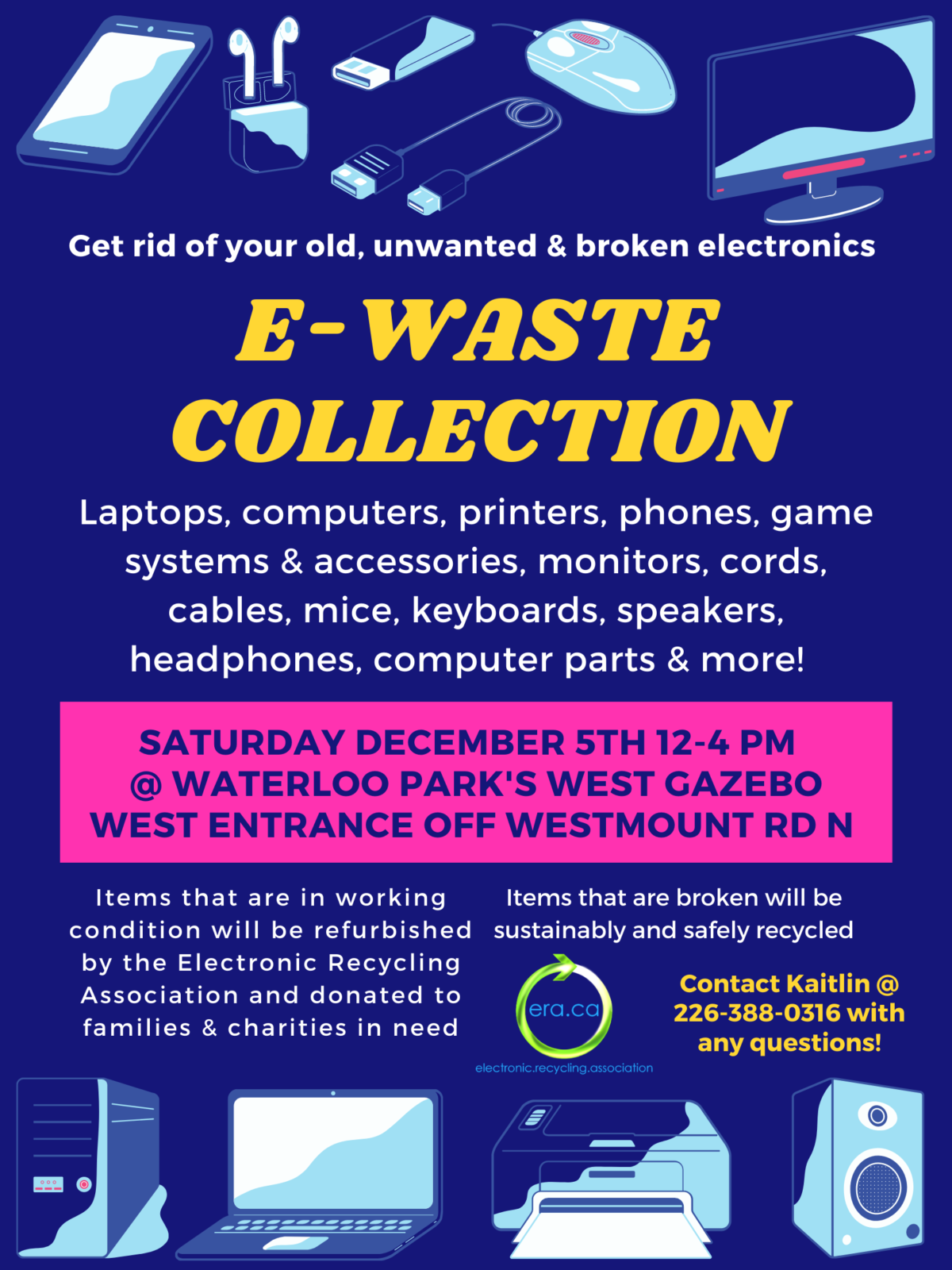EWaste Drop off Waterloo Park West Gazebo, Waterloo To Do Canada EWaste Drop off Waterloo Park West Gazebo, Waterloo To Do Canada