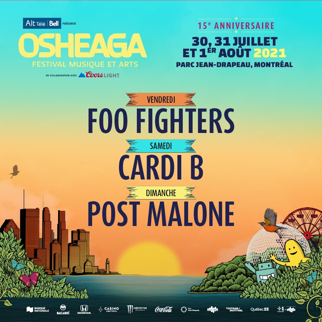 Osheaga Music Festival announces Headliners for 2021 Edition