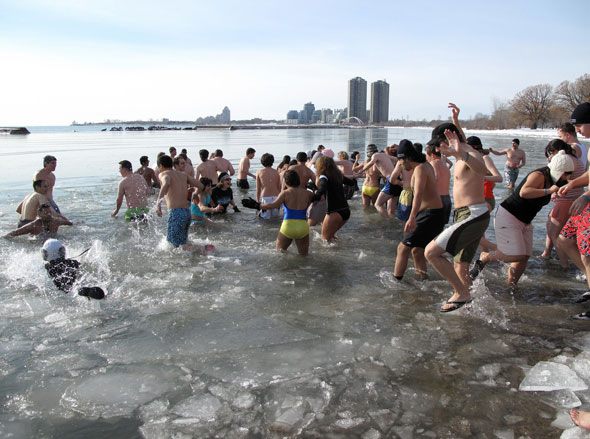 New Year's Day Polar Bear Dips in Toronto