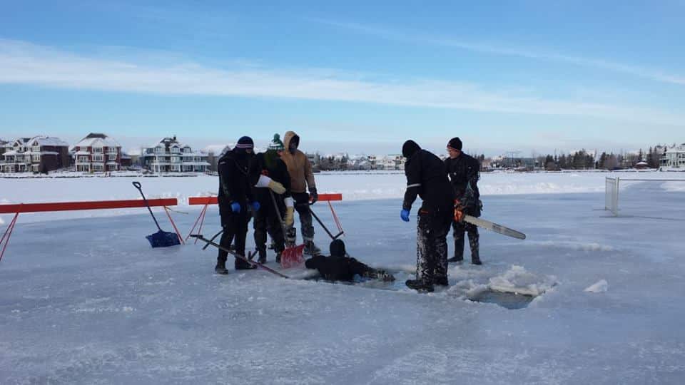 Polar Bear Dips in Alberta