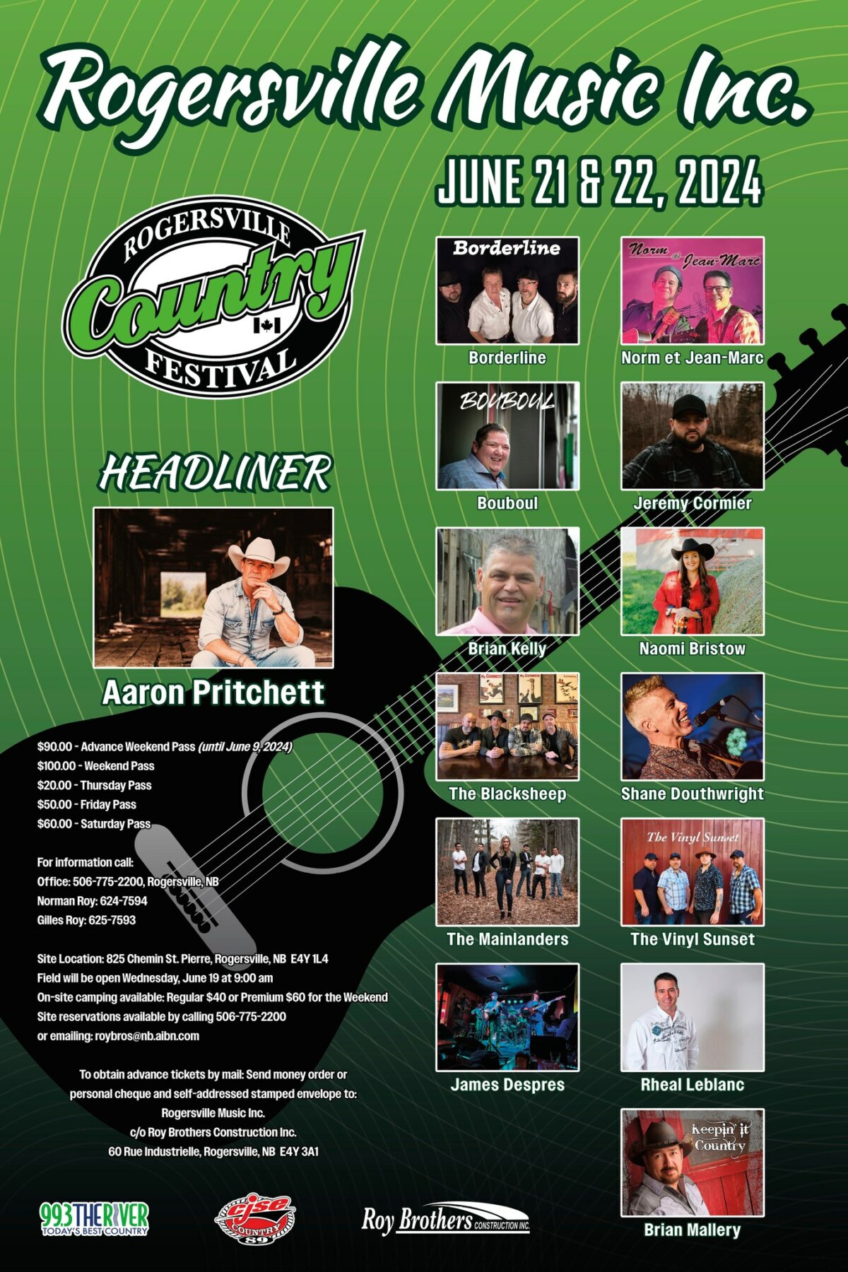 2024 Summer Music Festivals in New Brunswick