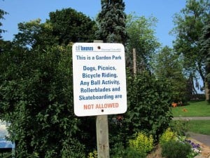 Rosetta McClain Gardens, Scarborough -Regulations